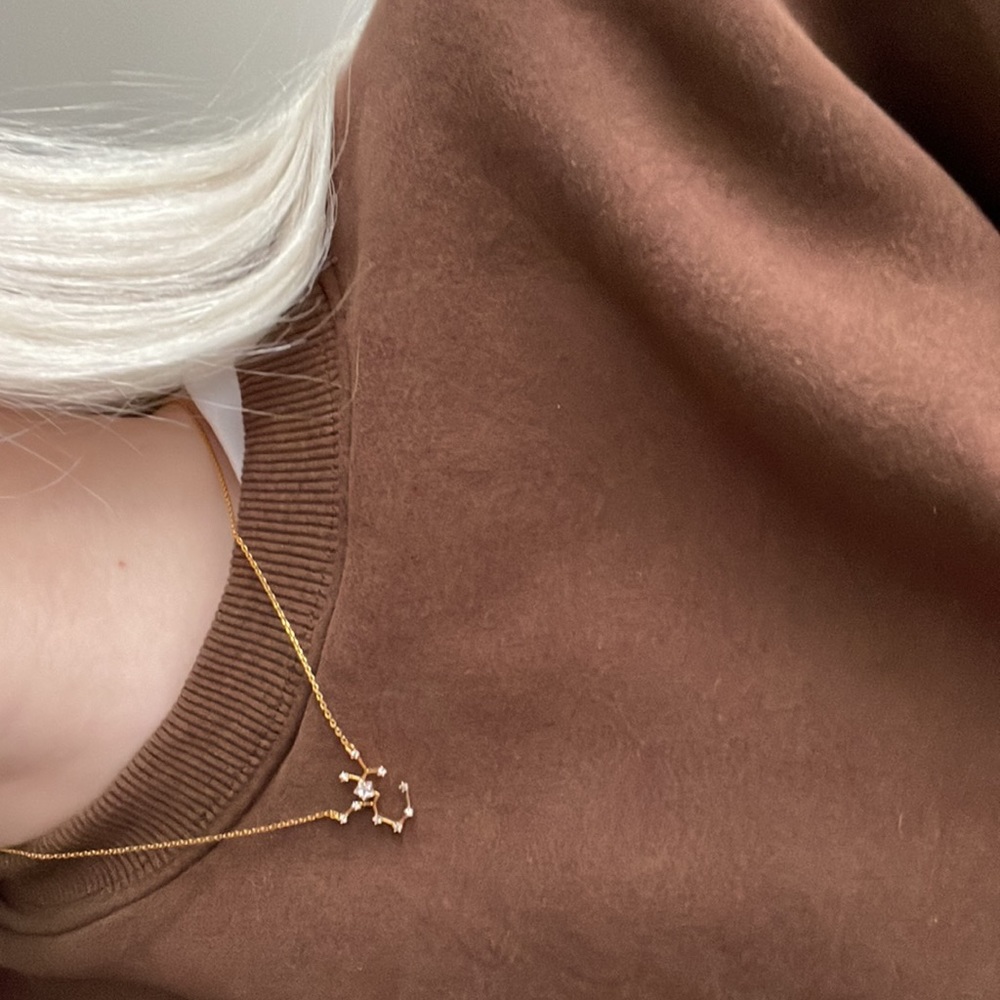 Gold Sagittarius Dainty Necklace
